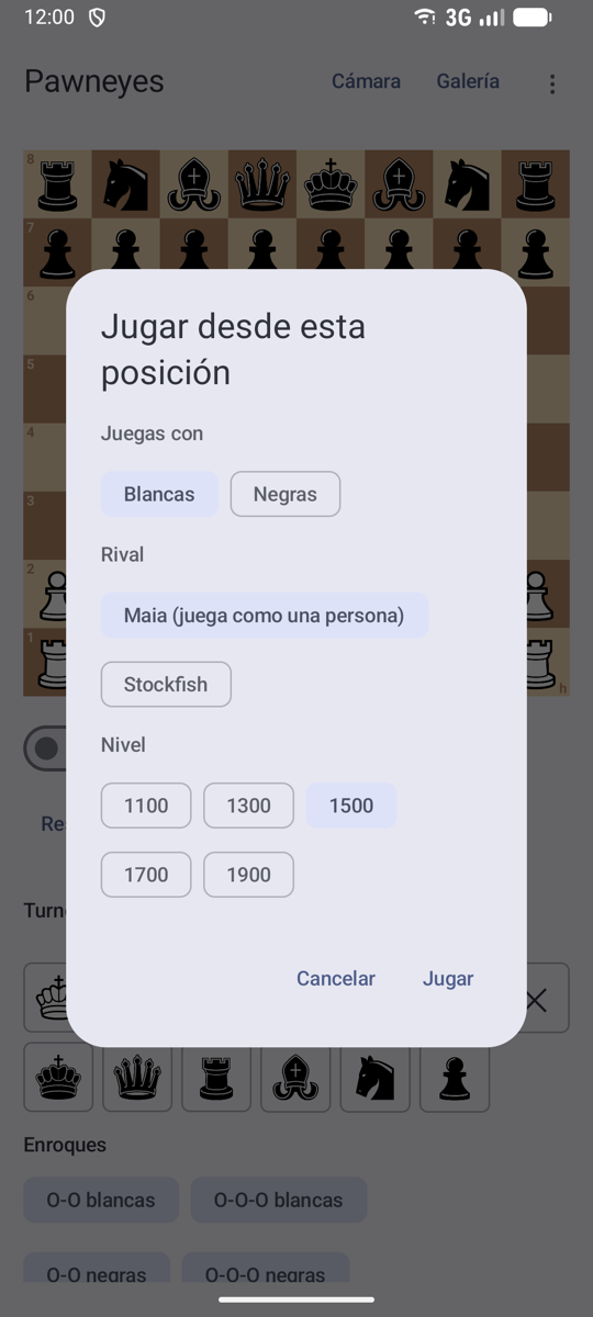 Elegir bando y rival para jugar