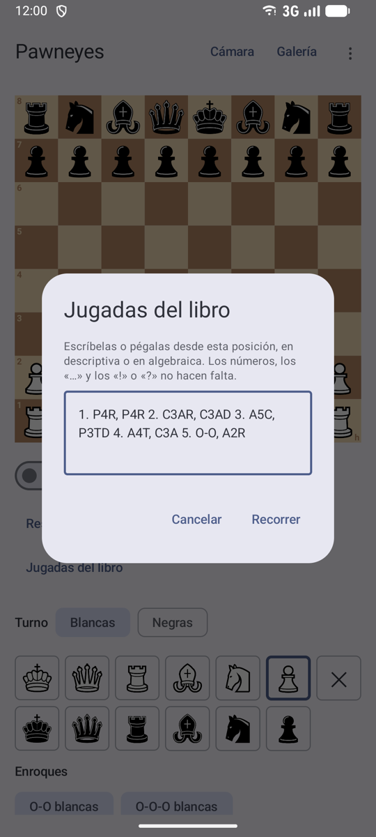 Jugadas del libro en notación descriptiva